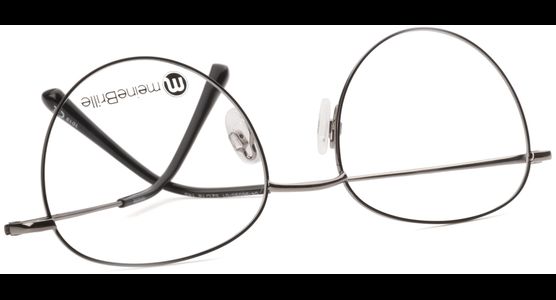 meineBrille 04-96090-01, Schwarz/Gun Glänzend umgedreht - Mening 7