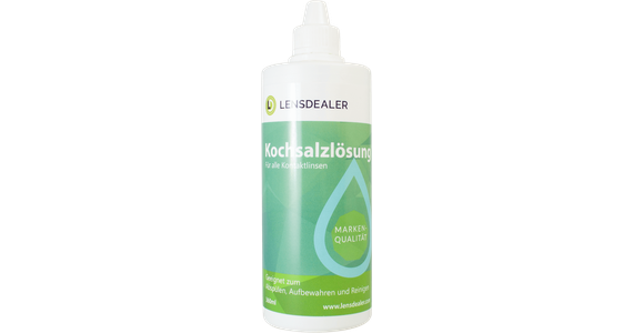  Lensdealer Kochsalzlösung Einzelflasche Ansicht 1