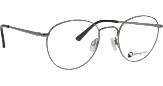 meineBrille 04-20200-02 Gun hell glänzend Schrägansicht rechts - Mening 5