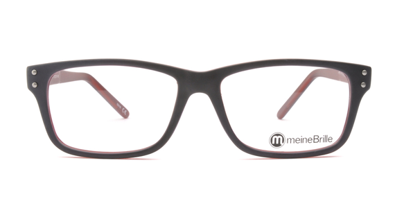 meineBrille 04-69130-01, Marine Blau/Rot Matt front - Mening 3