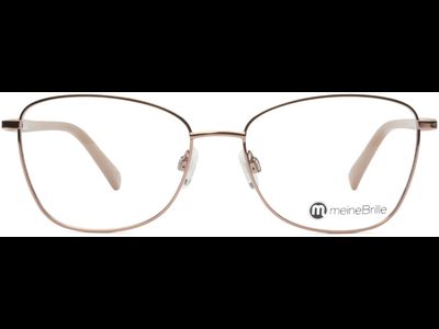 meineBrille 04-06030-03, Kupfergold/Perlgrau Front
