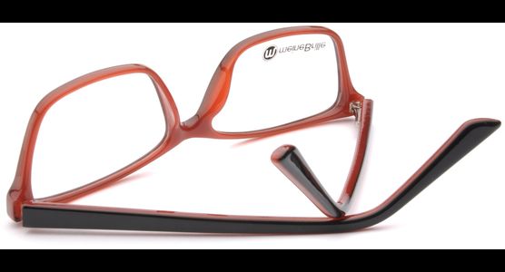 meineBrille 04-69190-01, Schwarz/Rot hinten - Mening 7