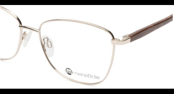 meineBrille 04-06030-02, Gold/Nougat Nah - Ansicht 6