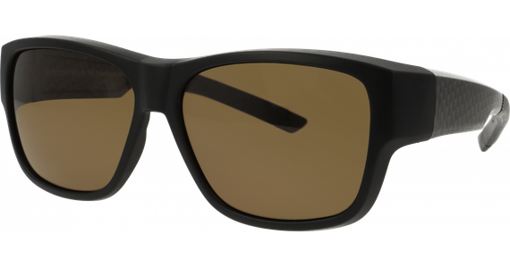 SunRay 06-00310-01 Überbrille, Schwarz/Carbon, Braun matt - Mening 2