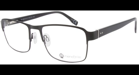 meineBrille 04-96010-01, Schwarz Matt links - Ansicht 2