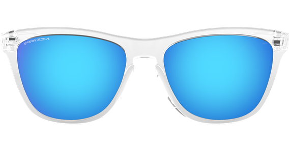 Oakley Frogskins Crystal Clear / Prizm Sapphire OO9013 D0 55 - Mening 3
