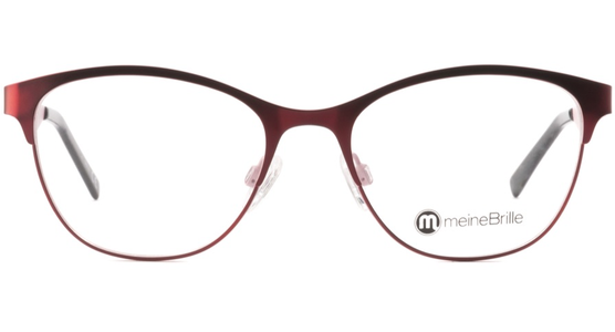 meineBrille 04-87010-02, Rot/Rosa Matt front - Ansicht 3
