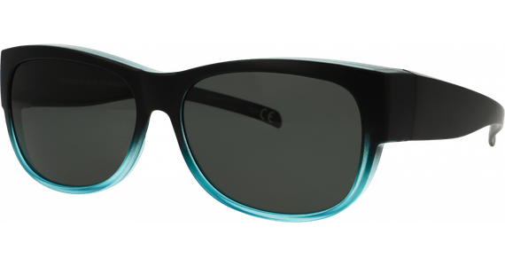 SunRay 06-00320-02 Überbrille, Schwarz/Türkis matt - Mening 2
