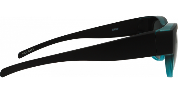SunRay 06-00320-02 Überbrille, Schwarz/Türkis matt - Mening 3