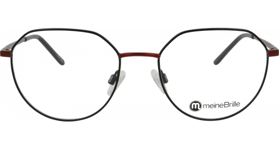 meineBrille 04-30050-01, Schwarz/Burgunder  - Ansicht 3