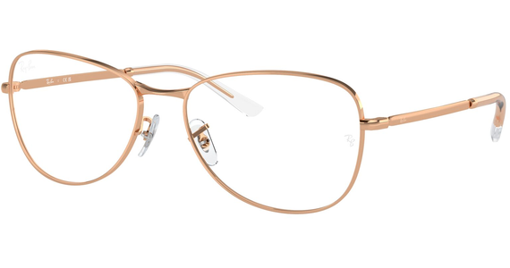 Ray-Ban RX3733V 3094, Glänzendes Rotgold, LARGE - Ansicht 4