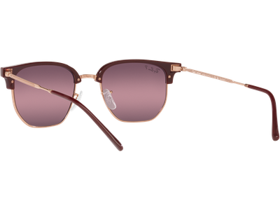 Ray-Ban Sonnenbrille Unisex Ray-Ban New Clubmaster RB4416 Glänzendes Bordeaux auf Rotgold 6654G9 Ansicht 5