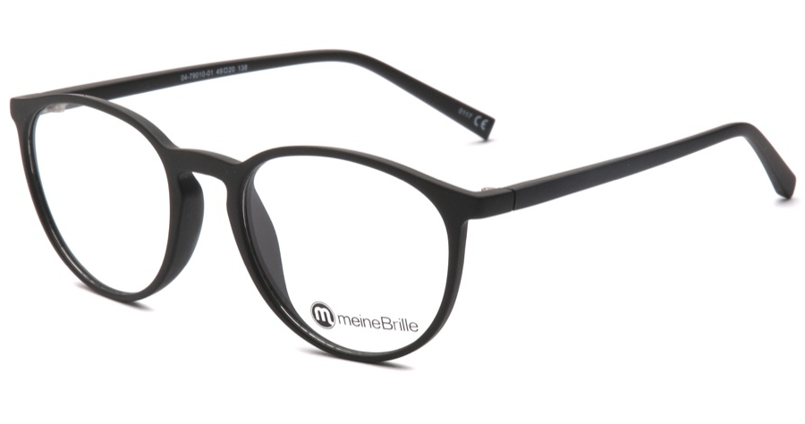 meineBrille 04-79010-01, Schwarz Matt front