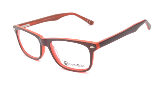 meineBrille 04-69000-01, Braun/Rot Matt links - Mening 2