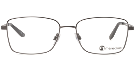 meineBrille 04-96080-01, Dunkel Gun Matt front - Ansicht 3