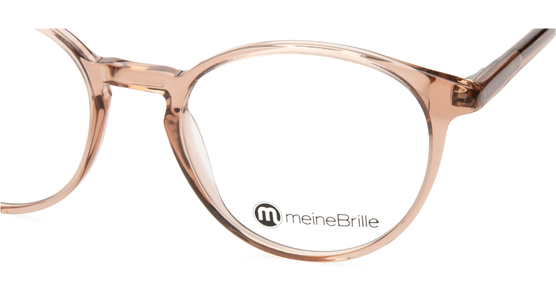 meineBrille 04-12070-02, Nude transparent glänzend Nah - Ansicht 6