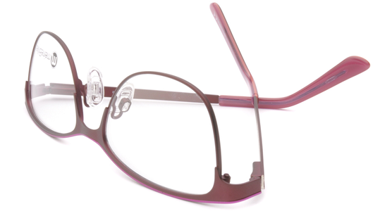 meineBrille 04-69110-01, Dunkel Rot/Pink umgedreht - Ansicht 7