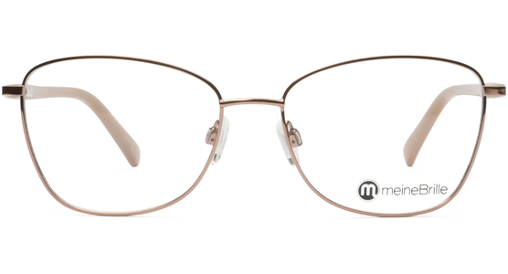 meineBrille 04-06030-03, Kupfergold/Perlgrau Front - Ansicht 3