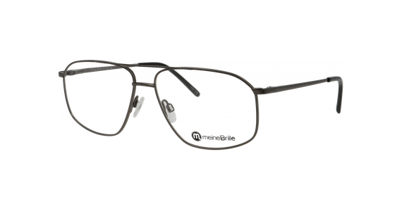 meineBrille 04-20190-01 dunkelgun glänzend Schrägansicht links - Ansicht 2