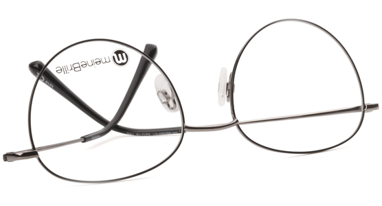 meineBrille 04-96090-01, Schwarz/Gun Glänzend umgedreht - Mening 7
