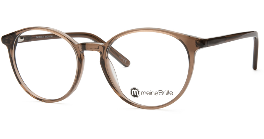 meineBrille 04-12070-01, Braun transparent glänzend Front