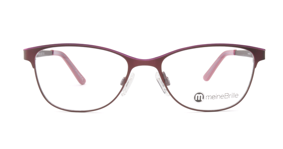 meineBrille 04-69110-01, Dunkel Rot/Pink front - Mening 3