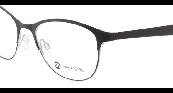 meineBrille 04-87010-01, Schwarz/Weiß Matt nah - Ansicht 7