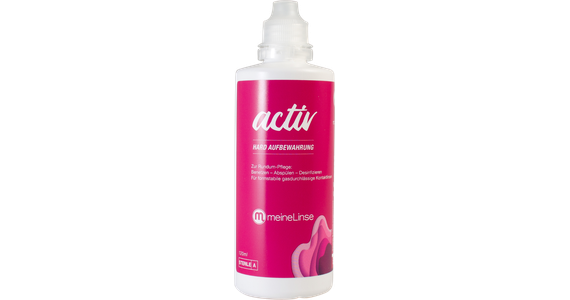  meineLinse activ hard Aufbewahrung Einzelflasche Ansicht 1