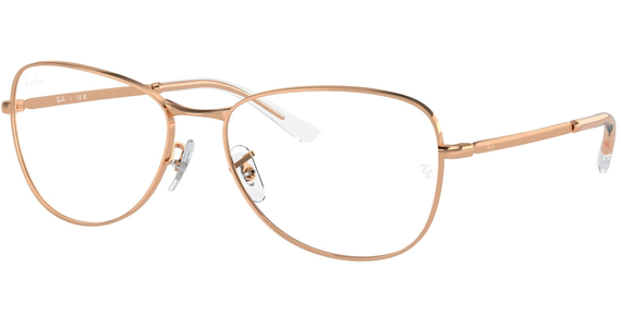 Ray-Ban RX3733V 3094, Glänzendes Rotgold, LARGE - Ansicht 2