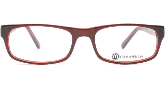 meineBrille 04-69220-01, Braun/Rot front - Ansicht 3