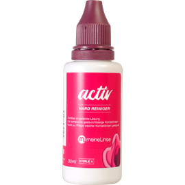 Hartlinsenpflege meineLinse activ hard Reiniger Einzelflasche