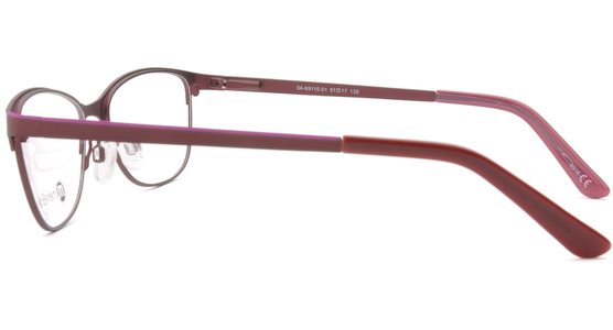 meineBrille 04-69110-01, Dunkel Rot/Pink seite - Ansicht 5