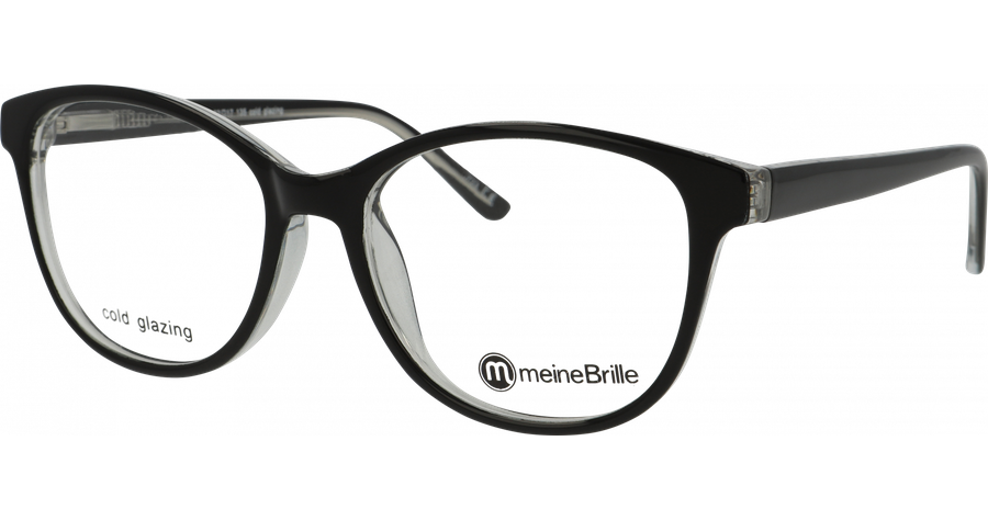 meineBrille Brille Damen meineBrille 04-30090-02, Schwarz/Transparent Ansicht 1
