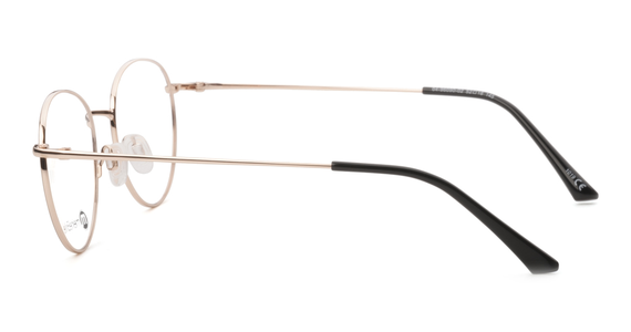 meineBrille 04-96090-02, Braun Matt/Gold Glänzend seite - Mening 5