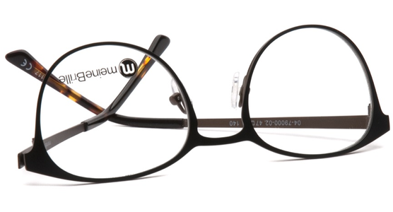 meineBrille 04-79000-02, Schwarz/Nougat Matt umgedreht - Ansicht 7