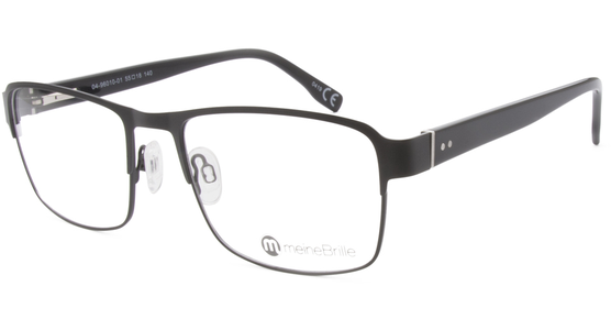 meineBrille 04-96010-01, Schwarz Matt links - Ansicht 2