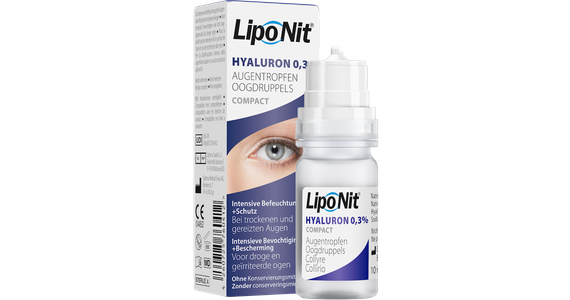  Lipo Nit Compact Augentropfen 0,3% Hyaluron Einzelflasche Ansicht 1