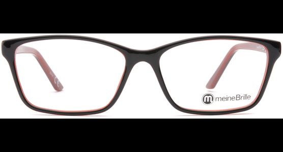 meineBrille 04-69190-01, Schwarz/Rot front - Mening 3