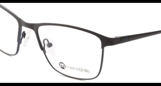 meineBrille 04-87020-01, Schwarz/Blau Matt nah - Ansicht 7