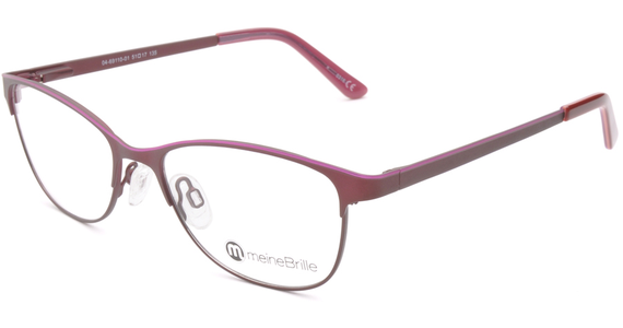 meineBrille 04-69110-01, Dunkel Rot/Pink links - Mening 2