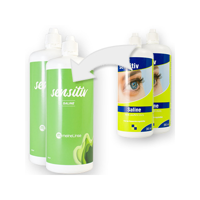  meineLinse sensitiv Saline Doppelpack Ansicht 2