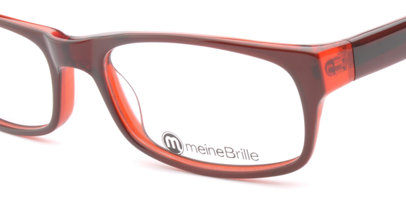 meineBrille 04-69220-01, Braun/Rot nah - Mening 4