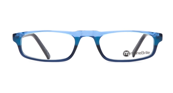 meineBrille 04-79040-02, Hellblau/Dunkel Blau front - Ansicht 3