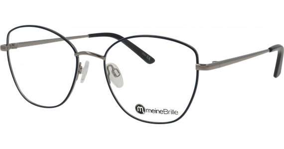 meineBrille 04-40110-03, Dunkelblau/Silber glänzend - Mening 2