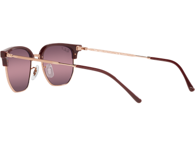 Ray-Ban Sonnenbrille Unisex Ray-Ban New Clubmaster RB4416 Glänzendes Bordeaux auf Rotgold 6654G9 Ansicht 4