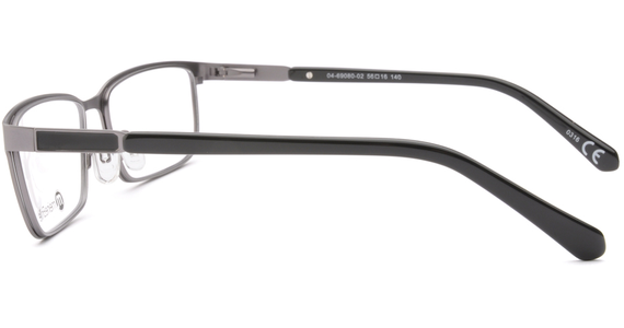 meineBrille 04-69080-02, Dunkel Gun/Schwarz seite - Mening 5