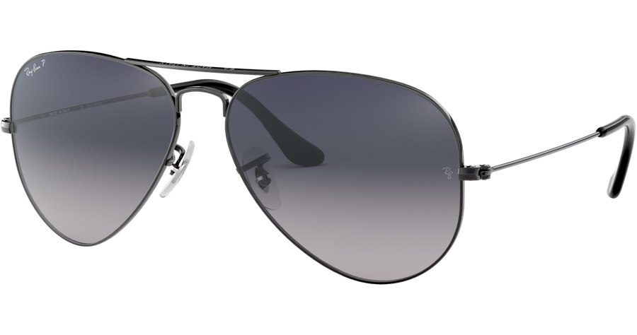 Ray Ban Aviator Gradient RB3025 004 78 Grau Blau Verlauf 62 LARGE