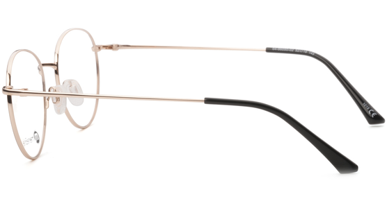 meineBrille 04-96090-02, Braun Matt/Gold Glänzend seite - Mening 5