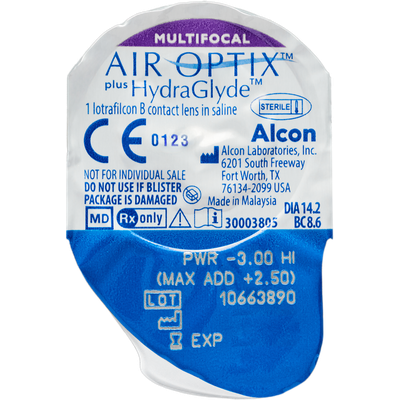  Air Optix plus HydraGlyde multifocal 3er Ansicht 5