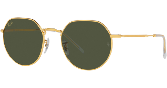 Ray-Ban RB3565 Jack Glänzend Gold / Grün 919631 53 - Ansicht 2